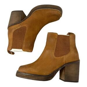 Diba Ser Eeta Suede Bootie Cognac Size 8.5 NWT $159 MSRP